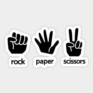 Rock paper scissors Sticker